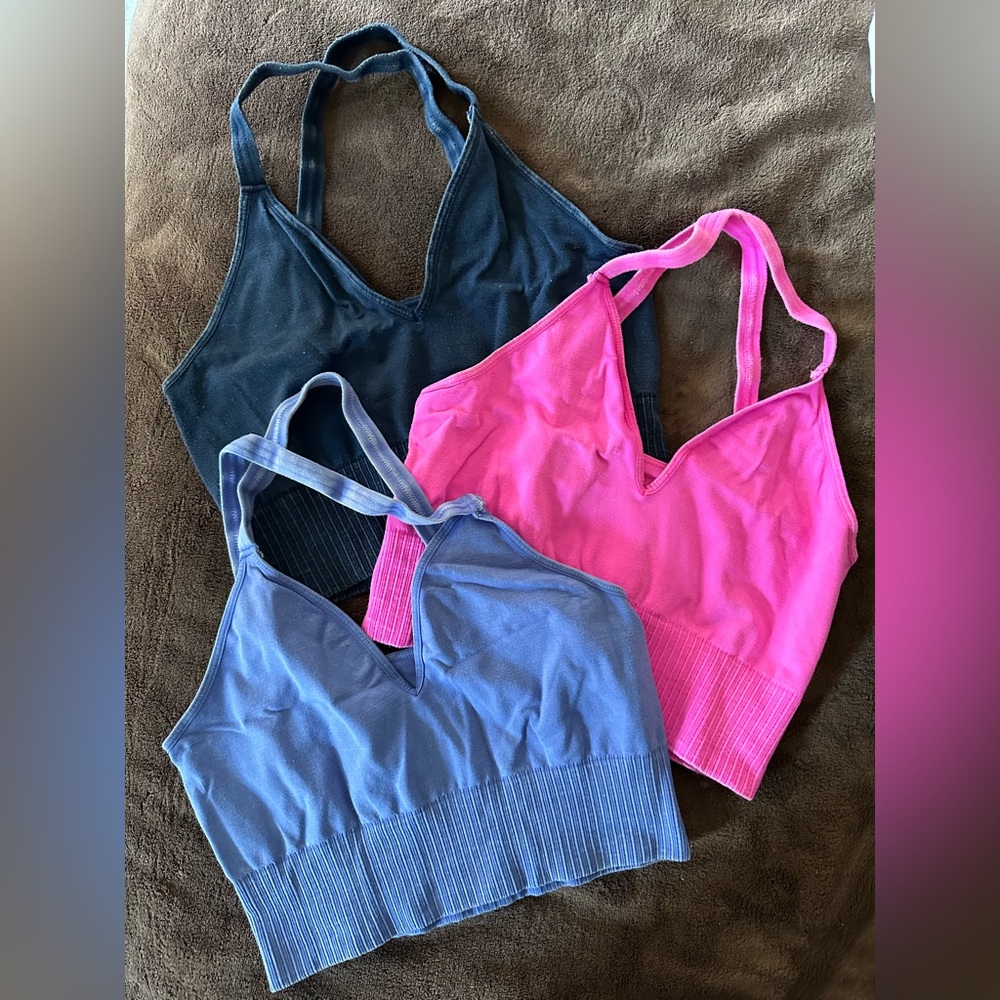 Free People Good Karma Crop Tank 3-Pack | M/L | GUC